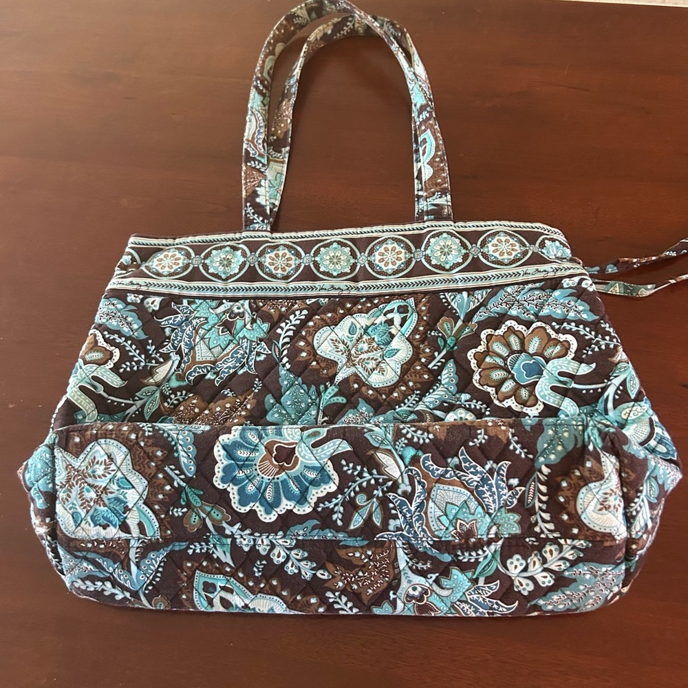 Like New Vera Bradley Java Blue Tote